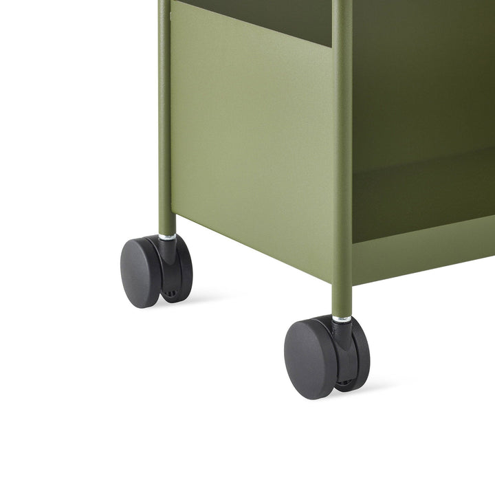 OE1™ Mobile Storage Trolley - Herman Miller® - Storage + Organization - Top Drawer/Tip - Out Filing Bin - Metallic Champagne - HORNE