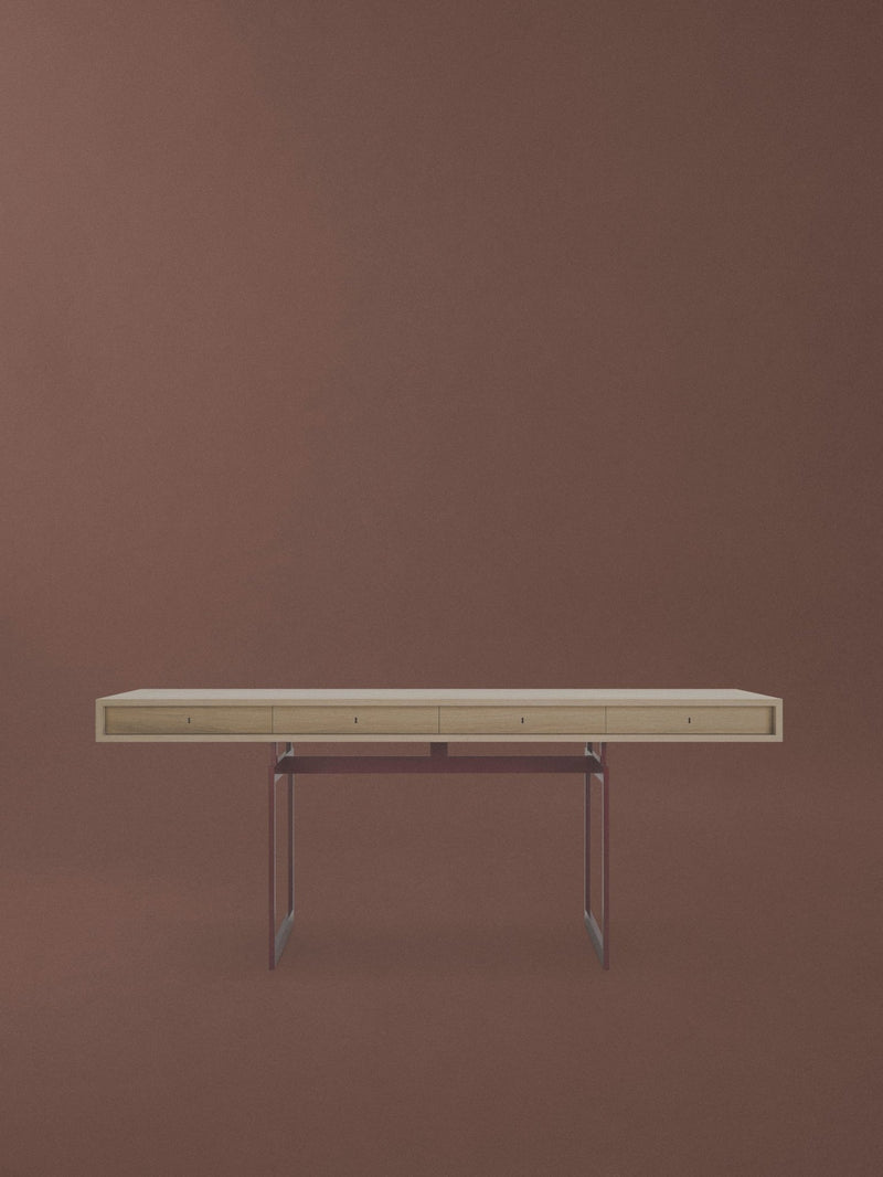 Office Desk - Karakter - Coffee Tables - White Lacquered Oak - Grey - HORNE