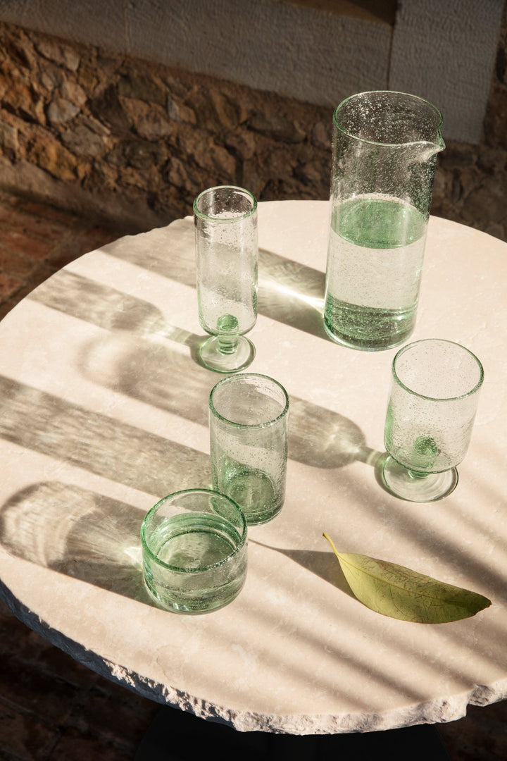 Oli Jug - Ferm Living - Glassware - Recycled Clear - HORNE