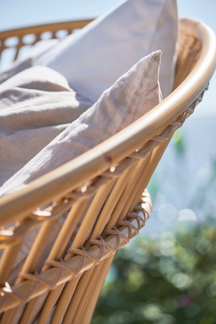 Olympia Nest Exterior - Sika Design - Outdoor Furniture - Dove White - Sunbrella Sailcloth Seagull - HORNE