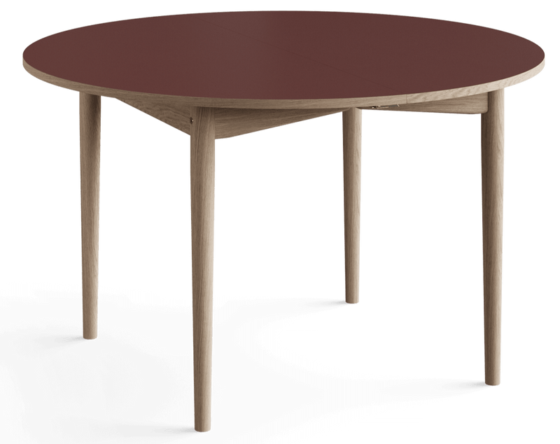 Oma Extendable Dining Table - Eikund - Tables - No Extension - Soaped Oak - White Fenix/Oak Edge - HORNE