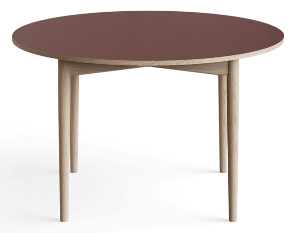 Oma Extendable Dining Table - Eikund - Tables - No Extension - Soaped Oak - White Fenix/Oak Edge - HORNE