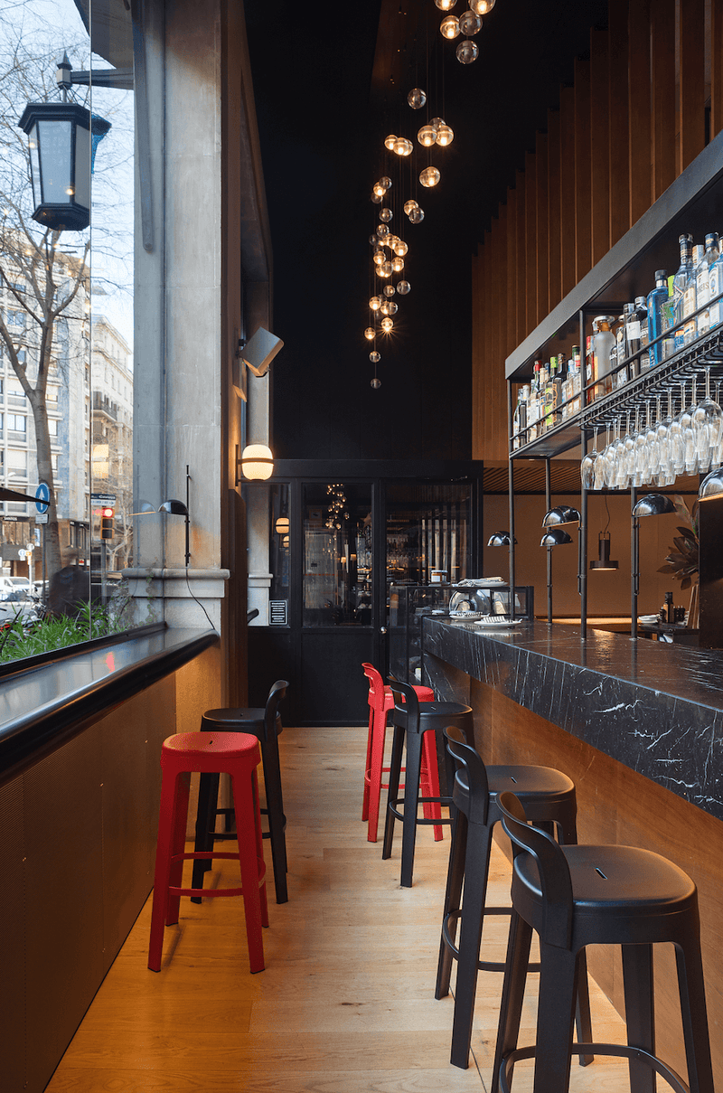 Ombra Bar Stool  RS Barcelona - Stools + Benches + Ottomans - Add Backrest - Green - HORNE