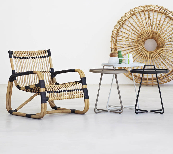 On The Move Side Table - Large - Cane Line - Outdoor Furniture - Black - HORNE