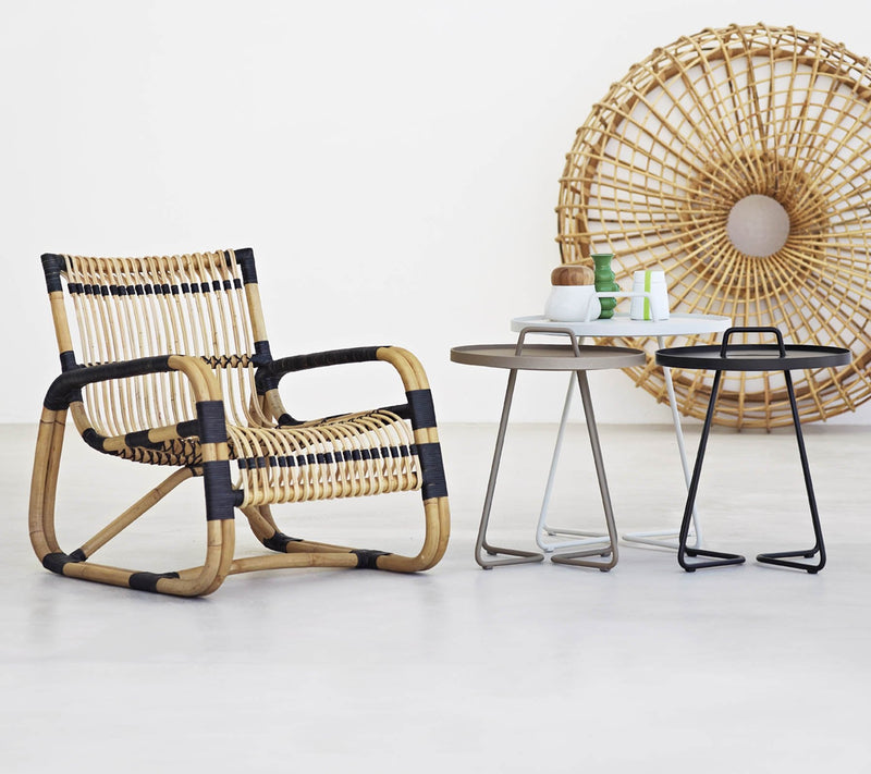 On The Move Side Table - Large - Cane Line - Outdoor Furniture - Black - HORNE