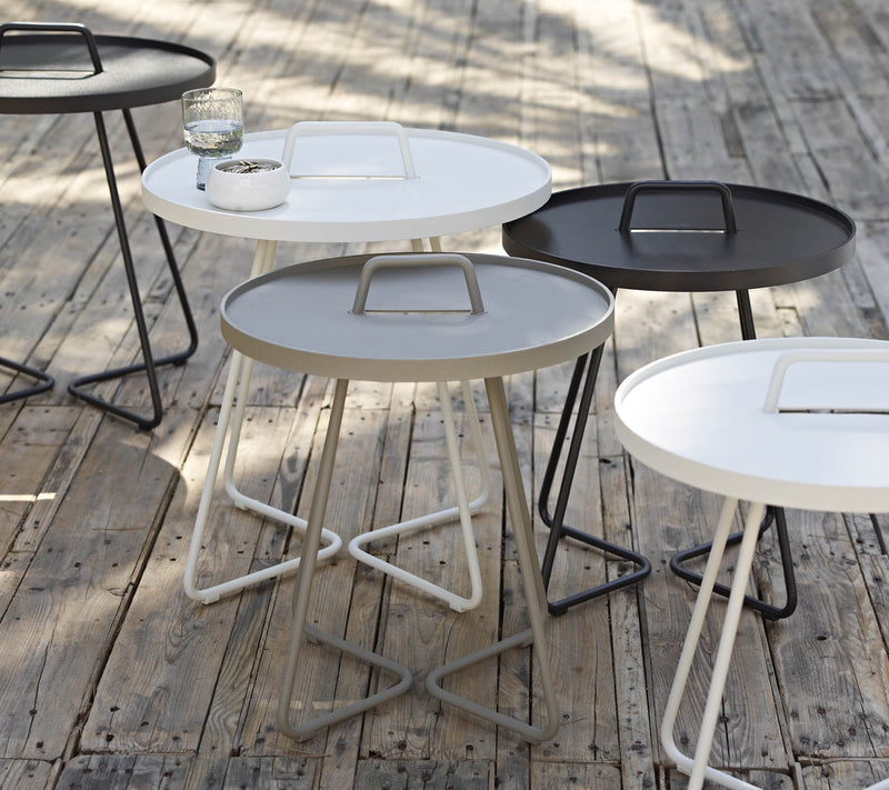 On The Move Side Table - Large - Cane Line - Outdoor Furniture - Black - HORNE