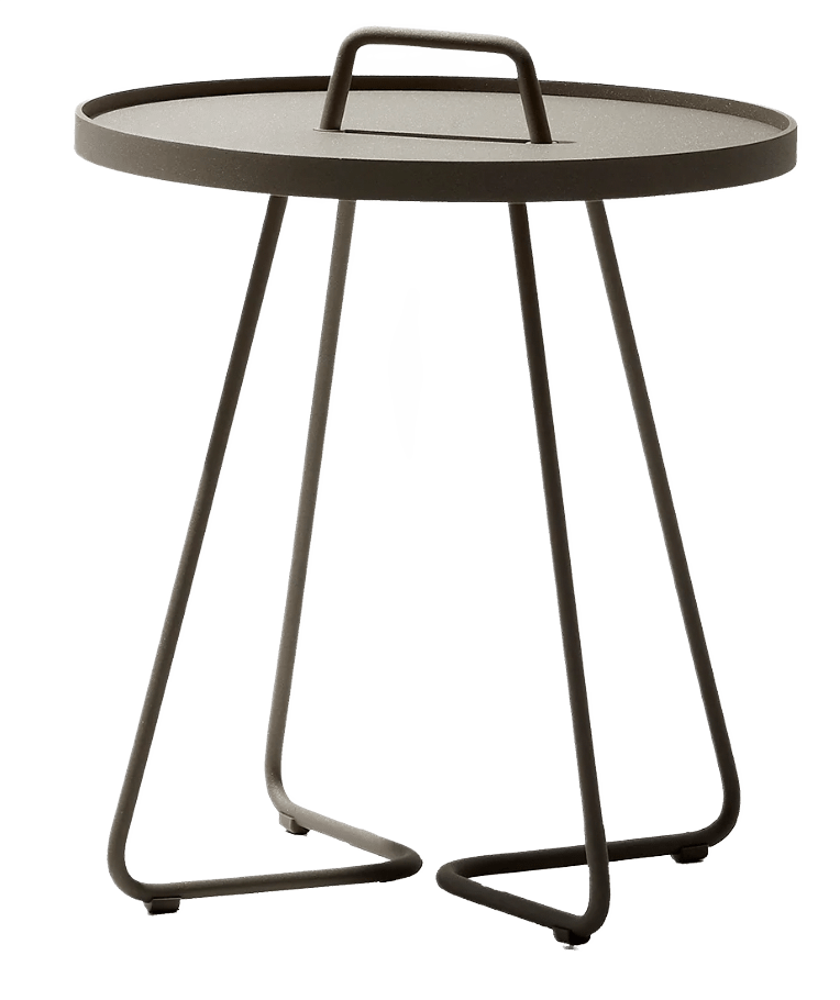 On The Move Side Table - Large - Cane Line - Outdoor Furniture - Black - HORNE