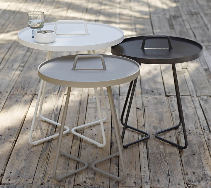 On The Move Side Table - Large - Cane Line - Outdoor Furniture - Black - HORNE