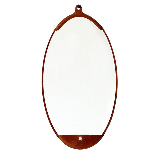 Open Box - Fairmount Mirror - Long Oval - Tan