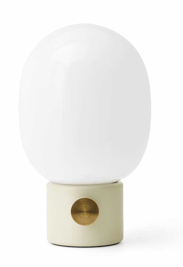 Open Box - JWDA Metallic Table Lamp - Alabaster White
