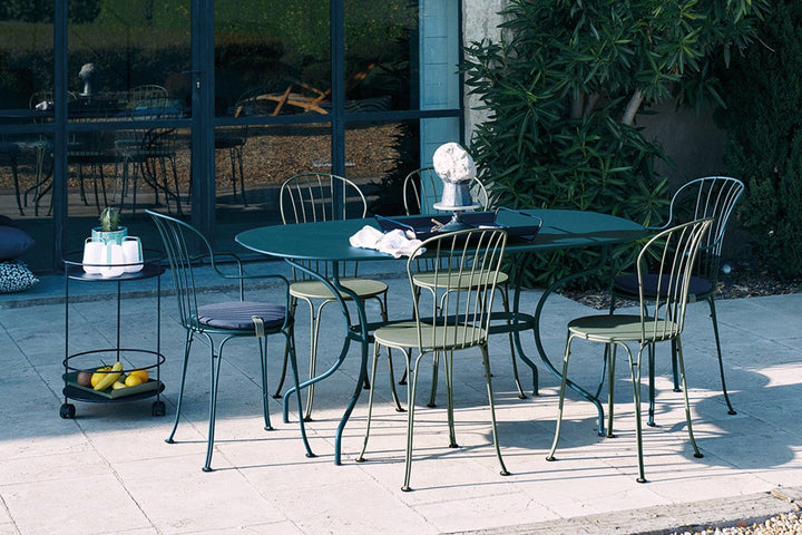 Opera+ Oval Table 63" x 35" - Fermob - Outdoor Furniture - Willow Green - HORNE