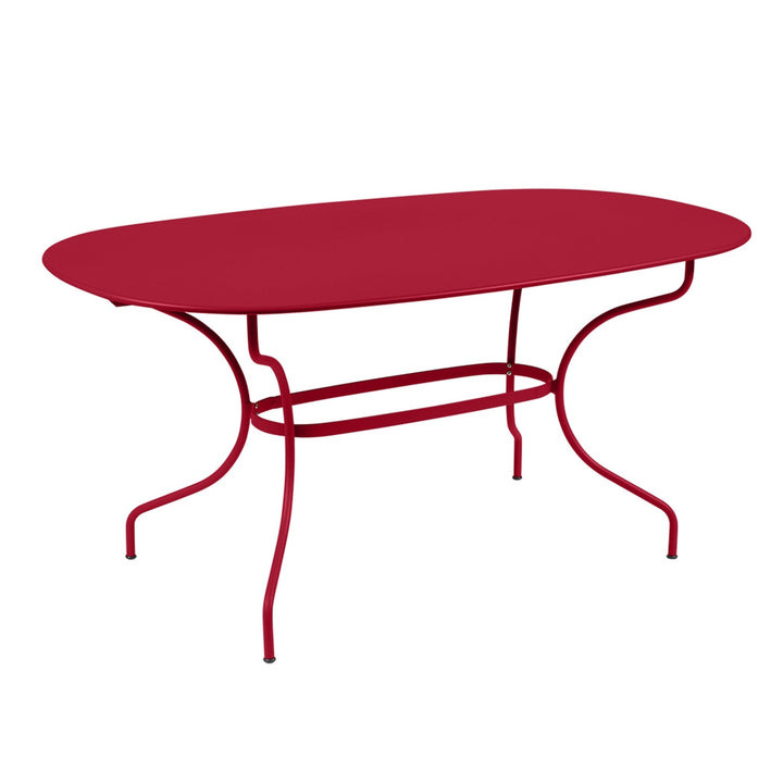 Opera+ Oval Table 63" x 35" - Fermob - Outdoor Furniture - Chili Red - HORNE