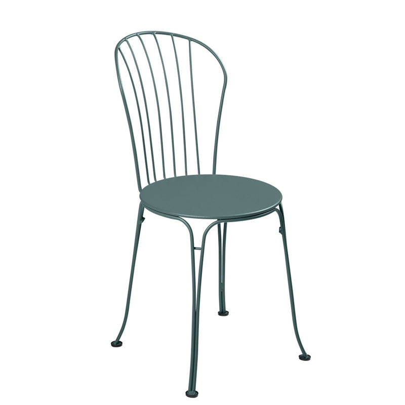 Opera+ Side Chair - Set of 2 - Fermob - Outdoor Furniture - Acapulco Blue - HORNE
