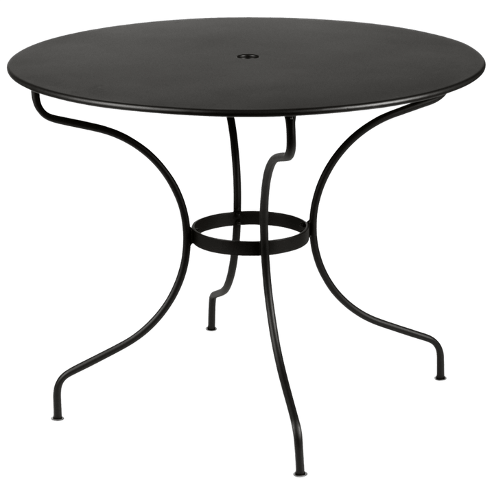 Opera+ Table 38" - Fermob - Outdoor Furniture - Liquorice - HORNE