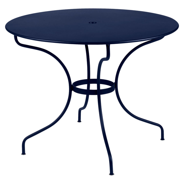 Opera+ Table 38" - Fermob - Outdoor Furniture - Deep Blue - HORNE