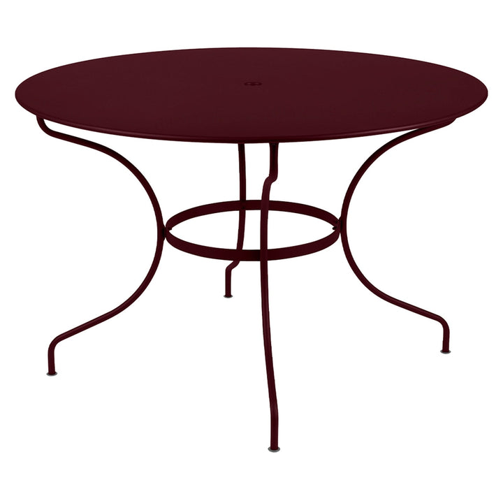 Opera+ Table 46" - Fermob - Outdoor Furniture - Black Cherry - HORNE
