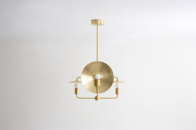 Orbit Chandelier - Workstead - Chandeliers - Hewn Brass - Small - HORNE