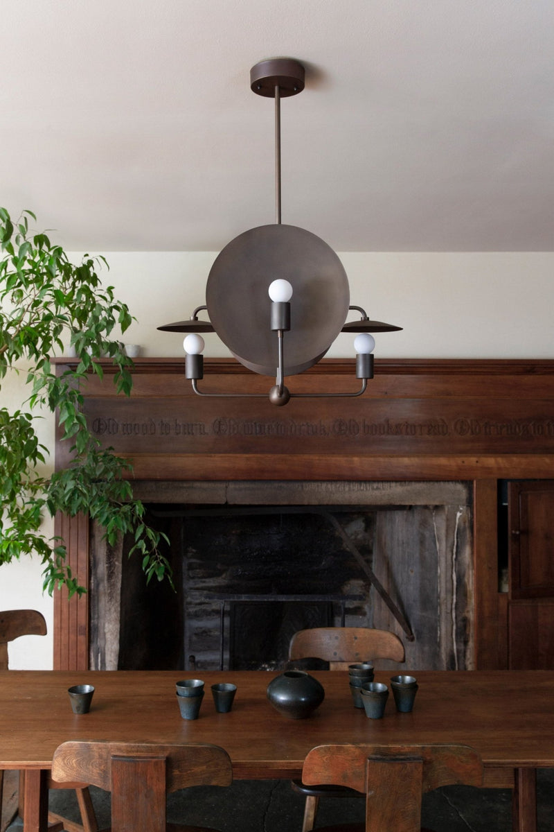 Orbit Chandelier - Workstead - Chandeliers - Hewn Brass - Small - HORNE