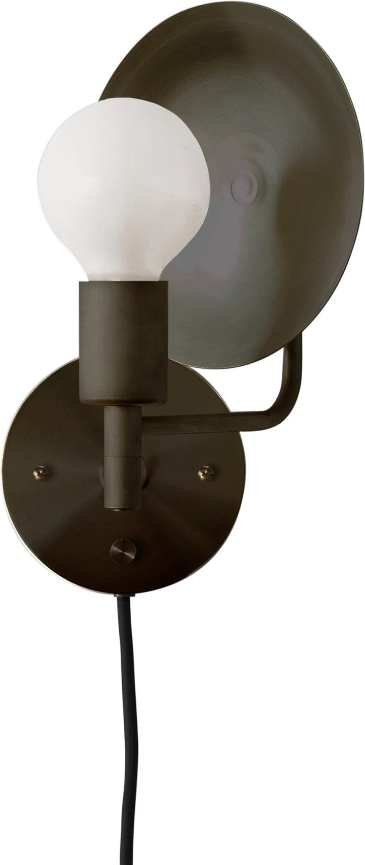 Orbit Sconce - Workstead - Wall Sconces - Plug - In - Hand - Finished Bronze - HORNE