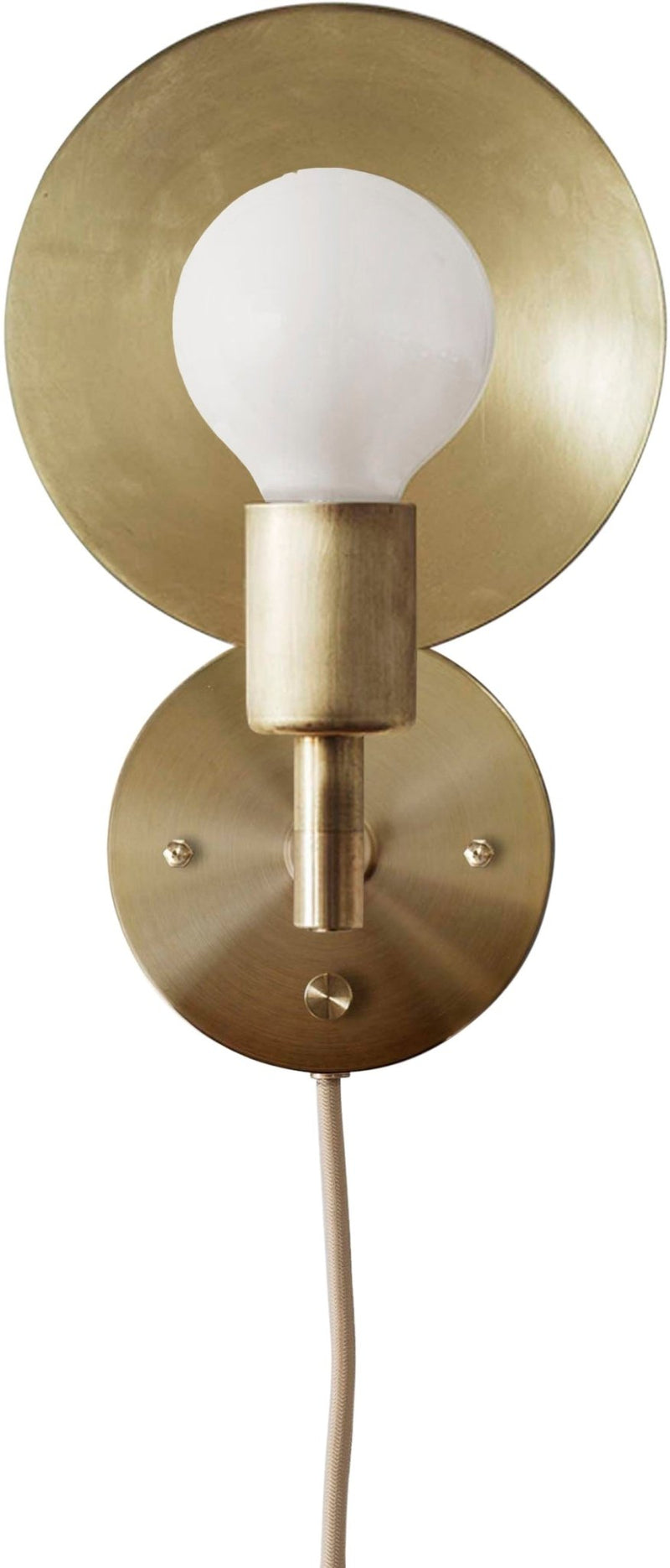 Orbit Sconce - Workstead - Wall Sconces - Hardwired - Hewn Brass - HORNE