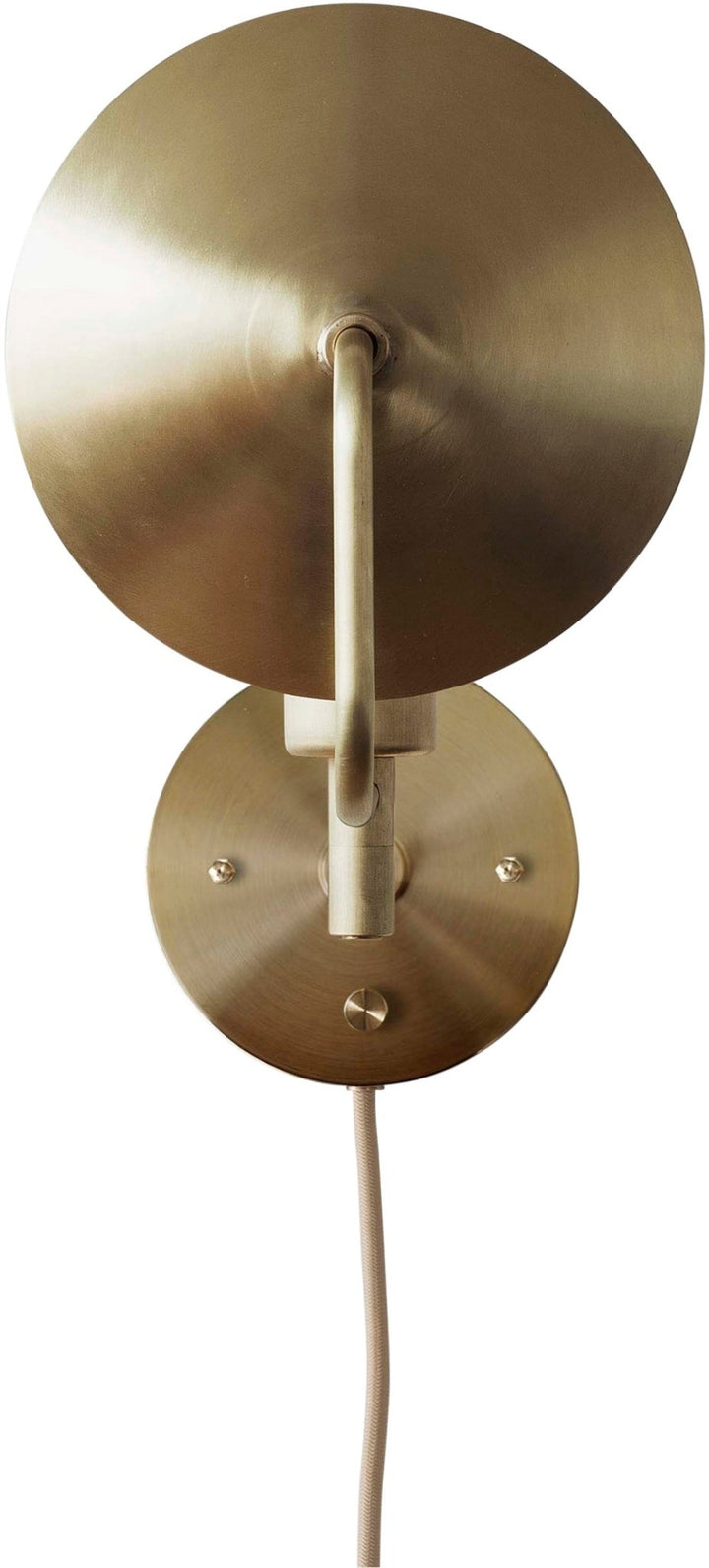 Orbit Sconce - Workstead - Wall Sconces - Plug - In - Hewn Brass - HORNE