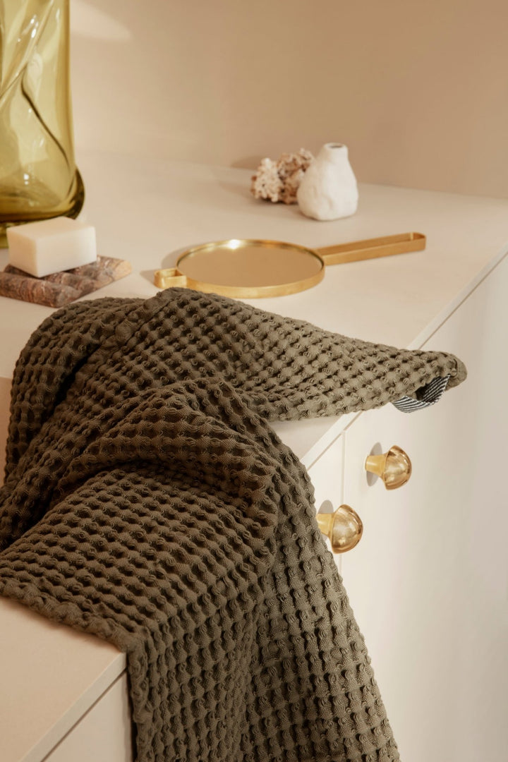 Organic Bath Towel - Ferm Living - Tan - HORNE