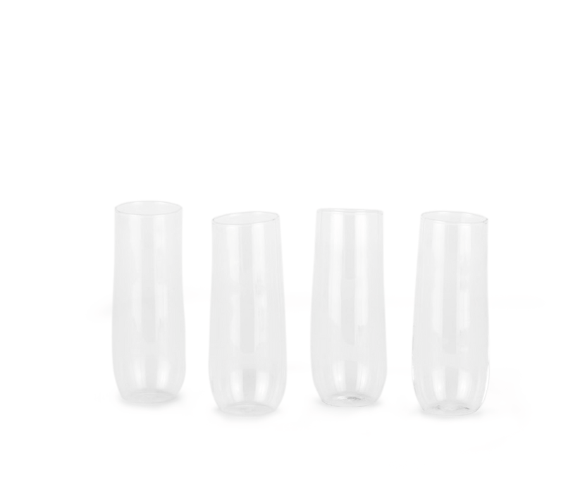 Organic Flute - Set of 4 - Hawkins New York - Drinkware - HORNE