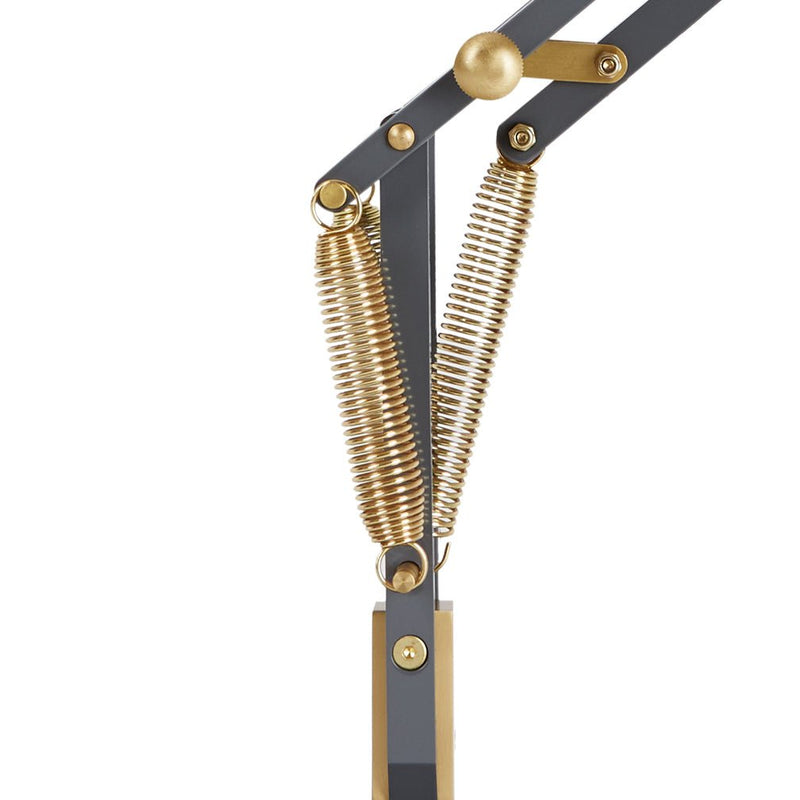 Original 1227 Brass Desk Lamp - Anglepoise - Table + Task - Elephant Grey - HORNE