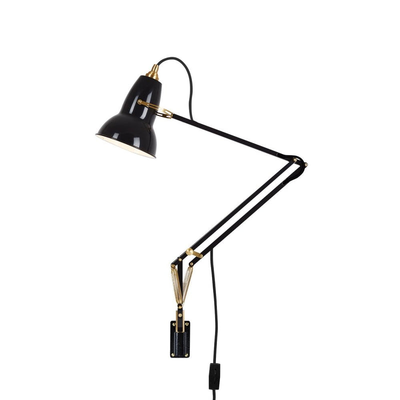 Original 1227 Brass Wall Mounted Lamp - Anglepoise - Wall Sconces - Jet Black - HORNE