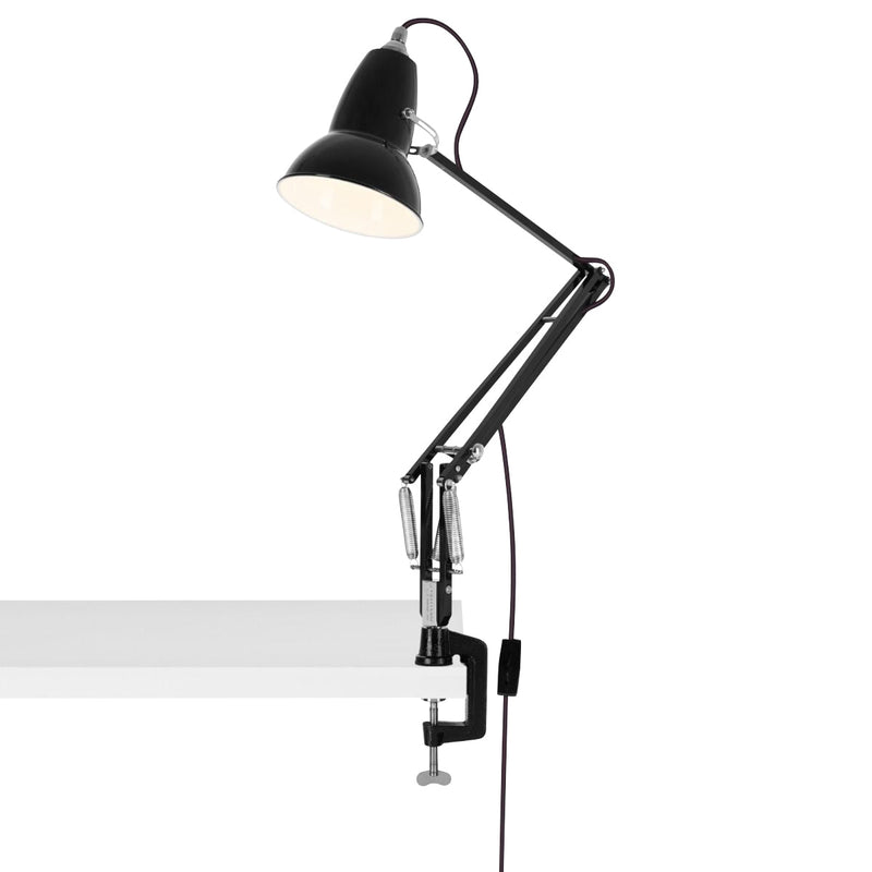 Original 1227 Desk Lamp with Clamp - Anglepoise - Table + Task - Jet Black - HORNE