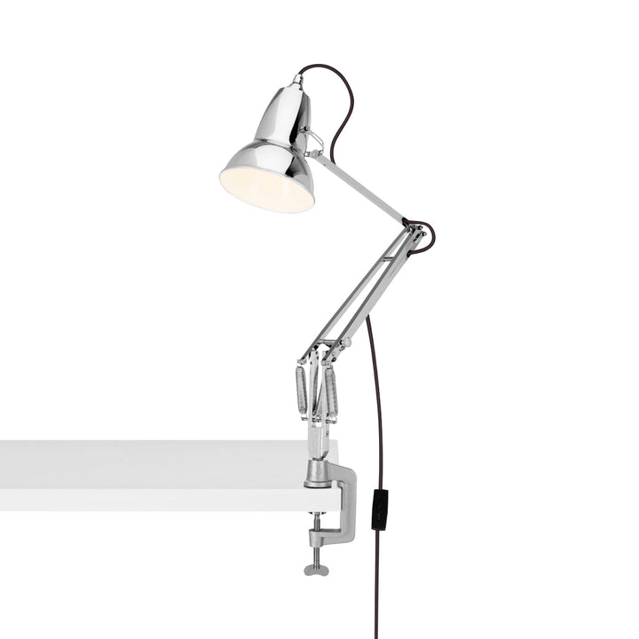Original 1227 Desk Lamp with Clamp - Anglepoise - Table + Task - Bright Chrome - HORNE