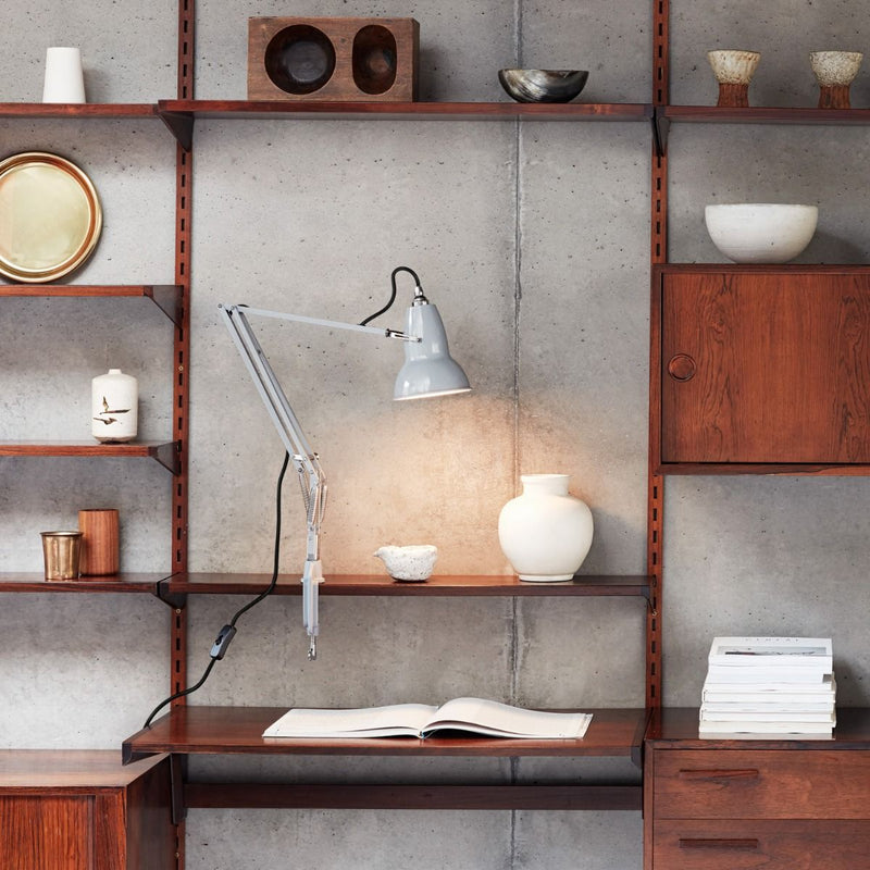 Original 1227 Desk Lamp with Clamp - Anglepoise - Table + Task - Jet Black - HORNE