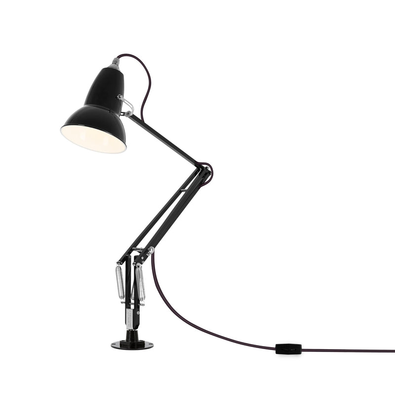 Original 1227 Desk Lamp with Desk Insert - Anglepoise - Table + Task - Jet Black - HORNE