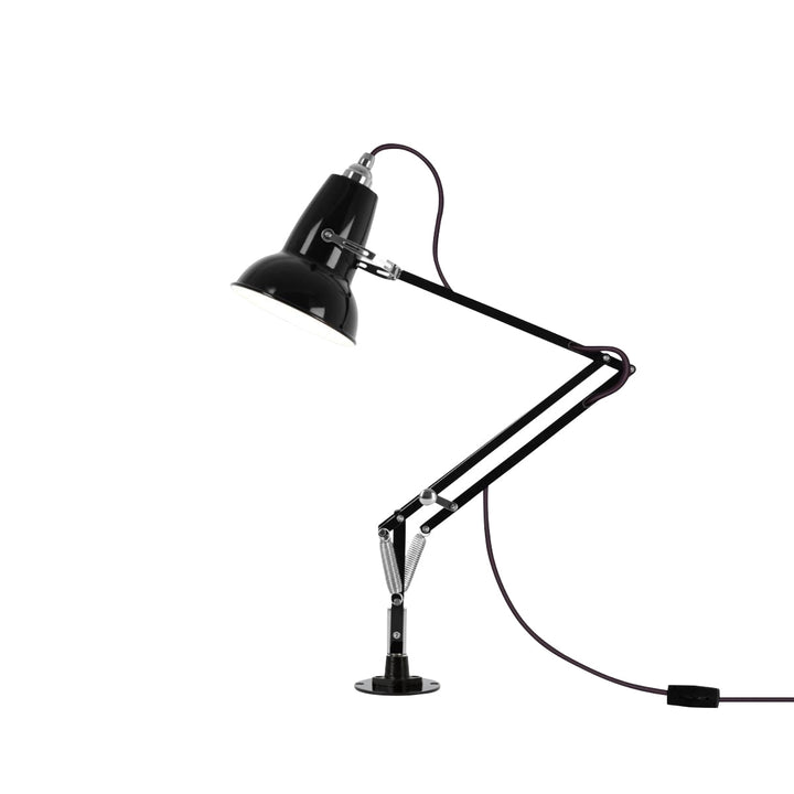 Original 1227 Mini Lamp with Desk Insert - Anglepoise - Table + Task - Jet Black - HORNE