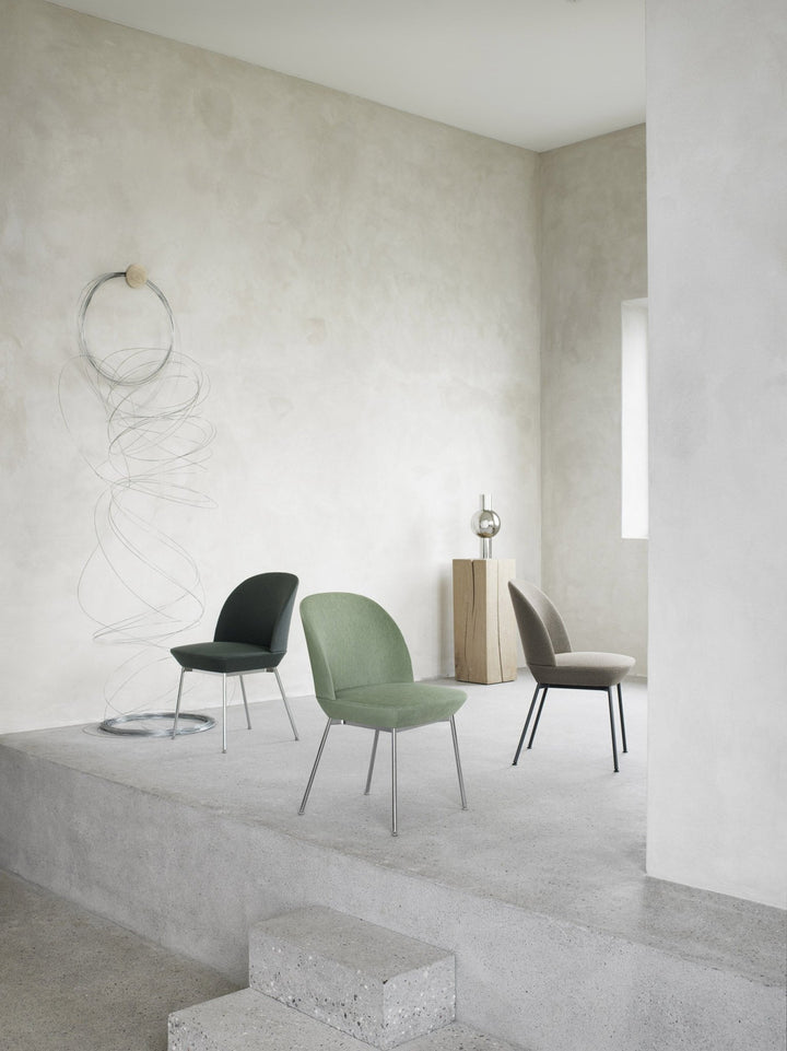 Oslo Side Chair - Muuto - Chairs - Twill Weave 990 Seat & Chrome Legs - HORNE