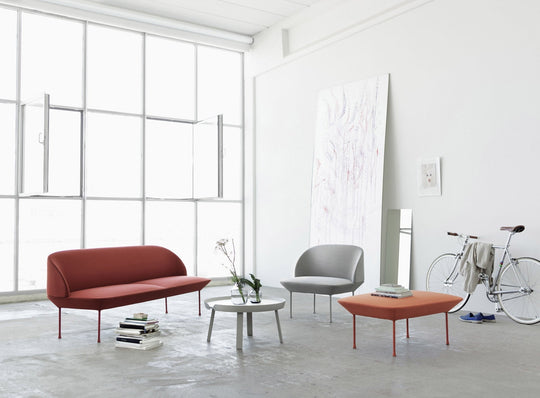 Oslo Sofa - 2 - Seater - Muuto - Sofas - Navy Vidar 554 & Navy Blue Legs - HORNE