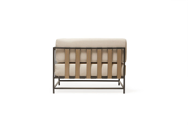 Outdoor Corner Chair - Stephen Kenn - Chairs - Cream & Charcoal - HORNE