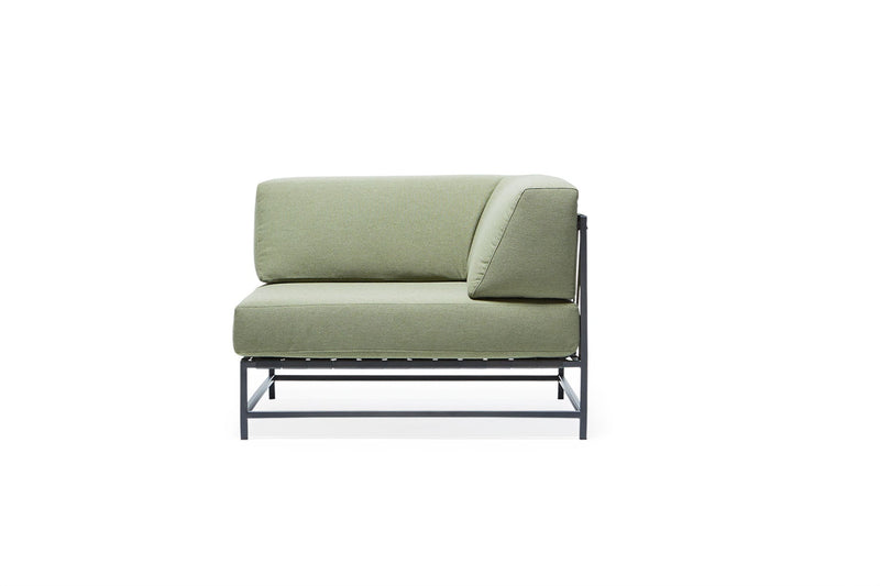 Outdoor Corner Chair - Stephen Kenn - Chairs - Cream & Charcoal - HORNE