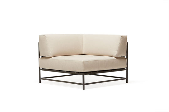 Outdoor Corner Chair - Stephen Kenn - Chairs - Cream & Charcoal - HORNE