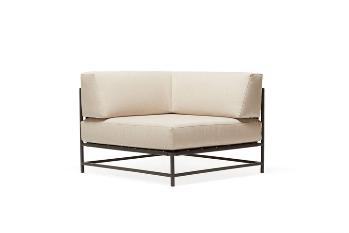 Outdoor Corner Chair - Stephen Kenn - Chairs - Cream & Charcoal - HORNE