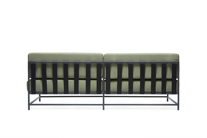 Outdoor Loveseat - Stephen Kenn - Chairs - Cream & Charcoal - Black - HORNE