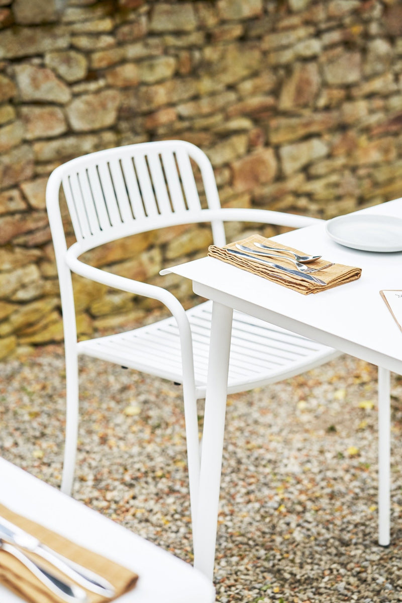 Outdoor Patio Slatted Armchair - Set of 2 - Tolix - Outdoor Furniture - Dark Grey - HORNE