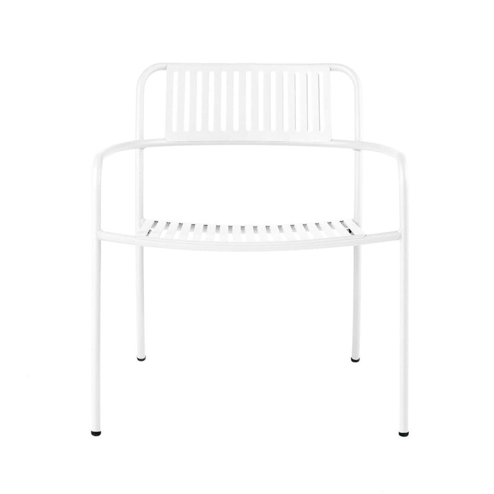Outdoor Patio Slatted Lounge Armchair - Set of 2 - Tolix - Outdoor Furniture - Dark Grey - HORNE