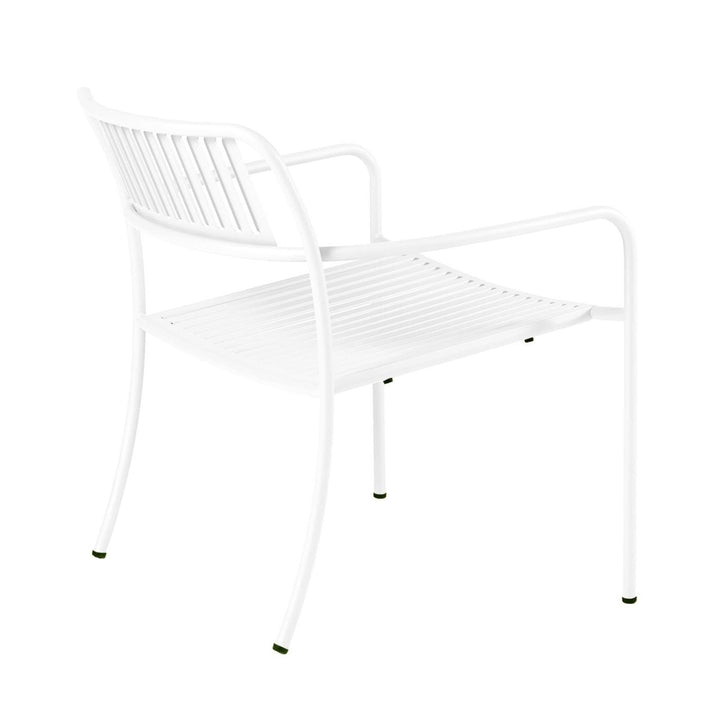 Outdoor Patio Slatted Lounge Armchair - Set of 2 - Tolix - Outdoor Furniture - Dark Grey - HORNE