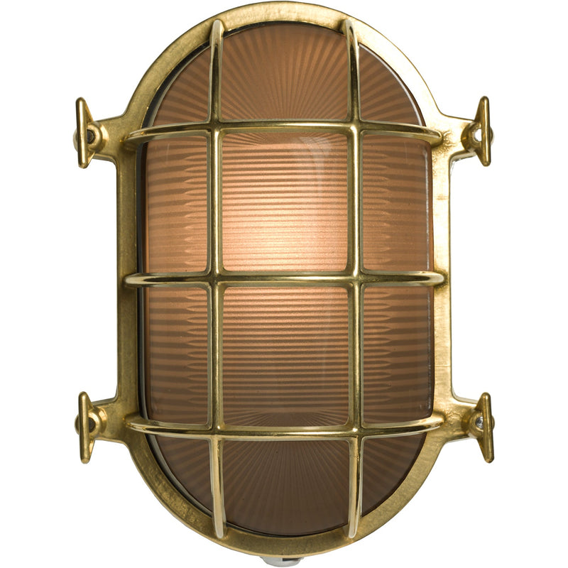 Oval Brass Bulkhead Light 7034