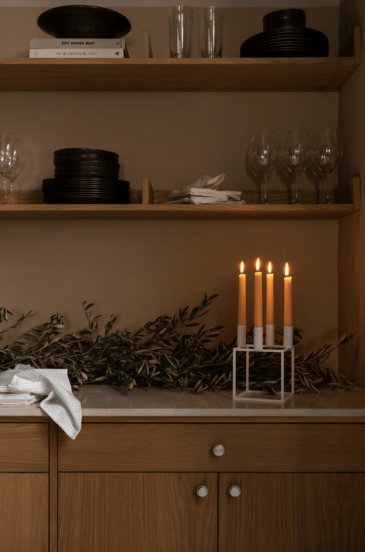 Overstock - Kubus 4 Candle Holder - White - Audo Copenhagen - Sale - HORNE