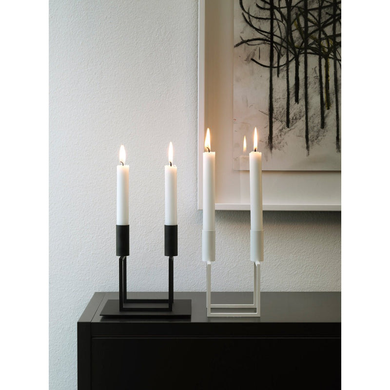 Overstock - Kubus Line Candle Holder - White - Audo Copenhagen - Sale - HORNE