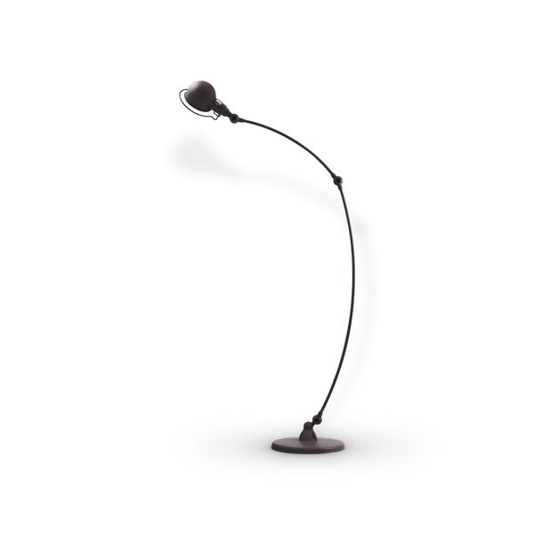 Overstock - Signal Curved Arm Floor Lamp - SIC843 - Black Glossy