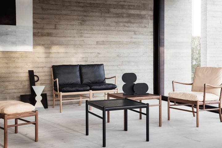 OW149F Colonial Foot Stool - Carl Hansen & Son - Stools + Benches + Ottomans - Soaped Oak/Sif 95 - HORNE