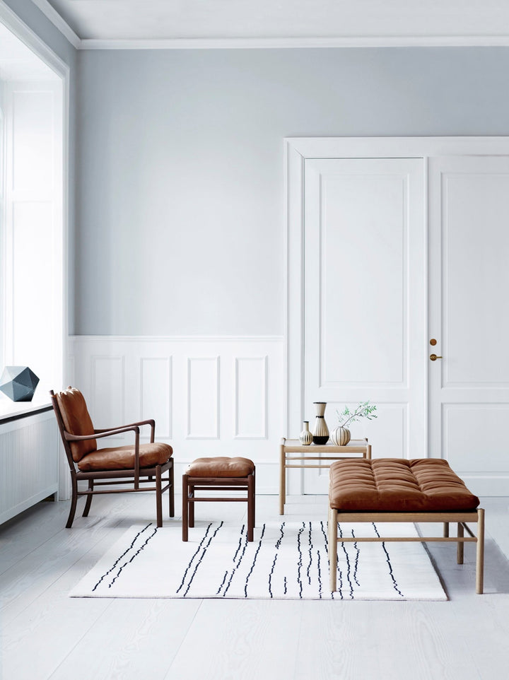 OW149F Colonial Foot Stool - Carl Hansen & Son - Stools + Benches + Ottomans - Soaped Oak/Sif 95 - HORNE